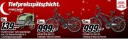 Media Markt &ldquo;Tiefpreissp&auml;tschicht&rdquo; mit verschiedenen Fahrr&auml;dern und Fahrradzubeh&ouml;r