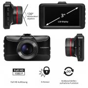 MEDION Dashcam E49018 Autokamera mit G-Sensor und Weitwinkelobjektiv