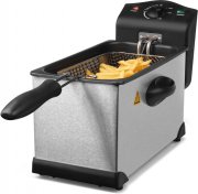 MEDION Edelstahlfritteuse MD 18084, 2000 Watt, 3 Liter, &Uuml;berhitzungsschutz