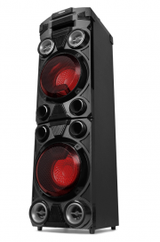MEDION LIFE X67015 1000 W Bluetooth Lautsprecher mit LED-Beleuchtung, Griffmulde & Rollen