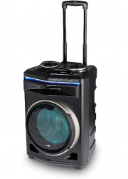 MEDION P61200 Bluetooth 350 Watt Party-Soundsystem mitTeleskopgriff und Rollen