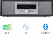 MEDION P64145 All in One Audio System Kompaktanlage mit DAB+, CD, MP3, PLL UKW Radio, USB,