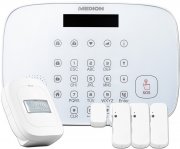 MEDION Smart Home Sicherheit-Set mit Alarmzentrale, T&uuml;r- /Fenstersensoren und Bewegungsmelder