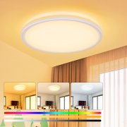 Mefine RGB LED Deckenleuchte 30 cm Rund mit Fernbedienung