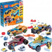 MEGA Construx GVM13 - Hot Wheels Rennwagen Bauset mit 485 Teile f&uuml;r 4 Fahrzeuge