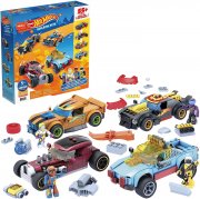 Mega Construx Hot Wheels Dawgzilla Night Shifter and Mod Rod 485-teiliges Rennwagen Bauset