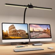 Megainvo Dimmbare Doppelkopf LED Schreibtischlampe