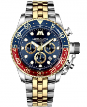 MEGALITH Herren Business Design Edelstahl Chronograph