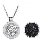 Meilanty Coins 33mm Edelstahl Coin Kette 80cm Coins-Anh&auml;nger-Set 