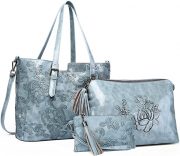MEITRUE Leder Handtaschen Set