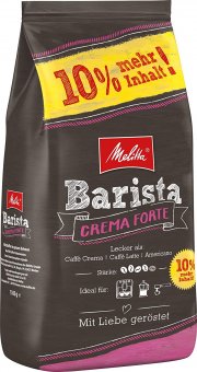 Melitta Ganze Kaffeebohnen St&auml;rke 4 Barista Crema Forte 1100 g
