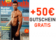 Mens Health im Jahresabo nur 59&euro; + 5&euro; Sofort-Rabatt + 50 Gutschein f&uuml;r Amazon, Zalando, Otto, Dougla