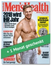 Mens Health Schupperabo 3 Monate + 1 Monat Gratis f&uuml;r 16,20 &euro; + 15 &euro; Gutschein
