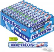 Mentos Mint Dragees 40 Rollen Multipack Pfefferminze Bonbons