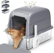 MeoWant Katzenklo aus Edelstahl mit Deckel f&uuml;r 45,99&euro;