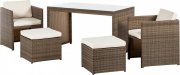 Merxx Merano 11-teilige Gartenm&ouml;belset savannagrau