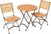 Merxx Schlossgarten Set 3-tlg. mit 2 Klappst&uuml;hle und Klapptisch