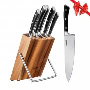 Messerblock Set 6-teilig High Carbon Edelstahl f&uuml;r 24.56&euro;