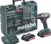 Metabo 18V Akku Bohrschrauber BS 18 Set mit 2,0Ah Akkus inkl. Werkzeugsatz f&uuml;r 129,90&euro;