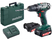 Metabo 602206550 Akku-Bohrschrauber 14,4 V inkl. 2x 1,5 Ah Li-Ion-Akku und Koffer