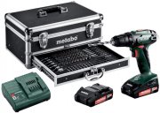 Metabo Akku-Bohrschrauber 18V 2.0Ah Li-Ion inkl. 2. Akku, Koffer und Zubeh&ouml;r