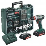 Metabo Akku-Bohrschrauber BS 18 Quick Set 18V mit 2 Akkus und Ladeger&auml;t