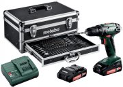 Metabo Akku Bohrschrauber BS 18 Set Mobile Werkstatt 18 V inkl. 2x 2,0 Ah Koffer