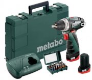 Metabo Akkuschrauber PowerMAXX BS Basic Set + BitBox 15-tlg. inkl. 2x 2,0AH Akku nur 80,01&euro;