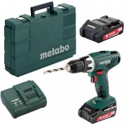 Metabo BS 18 Li 18V Akku-Bohrschrauber mit 2x 2 Ah Akkus, Ladeger&auml;t u. Koffer f&uuml;r 89,95&euro; 