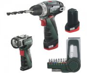  METABO PowerMaxx BS Basic Set + 2 Akkus + Ladeger&auml;t + Lampe ULA LED + Bit-Set 9-tlg