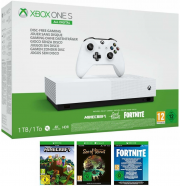  Microsoft Xbox One S 1TB All Digital Edition Minecraft + Sea of Thieves + Fortnite: Battle Royale 