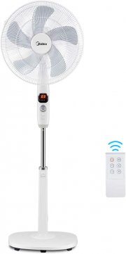 Midea FS40-16CR DC Motor Standventilator mit 12 Geschwindigkeiten inkl. Fernbedienung