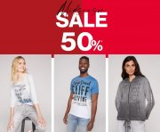 Midseason Sale mit 50% Rabatt auf ausgesuchte Damen und Herren Bekleidung bei CAMP DAVID & SOCCX