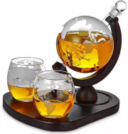 MikaMax Deluxe Globe Whisky Dekanter-Set