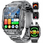 Milit&auml;r-Smartwatch mit gro&szlig;em Display und 1000mAh Akku f&uuml;r unter 46&euro;