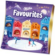 Milka Favourites Adventskalender mit Pralinen in f&uuml;nf Sorten 206g