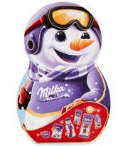 Milka Snow Mix Adventskalender mit 236g Milka Leckereien