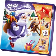 Milka Weihnachts-Freunde Adventskalender gef&uuml;llt mit Milka Schokolade und kleinen Geschenken