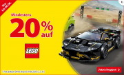 Mindestens 20% Rabatt auf LEGO im Spiele Max Shop