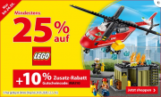 Mindestens 25% Rabatt auf LEGO + 10% Extra-Rabatt im Spiele Max Shop