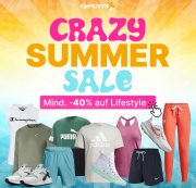 Mindestens 40% Rabatt im Crazy Summer Sale auf viele Marken + kostenloser Versand bei Geomix