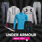 Mindestens 60% Rabatt im Under Armour Sale + gratis Versand bei Geomix