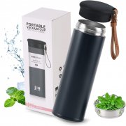 Minghaoyuan 450ml Edelstahl Thermobecher mit Praktischem Teesieb