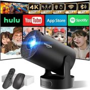 Mini Beamer 4K Full HD 1080P 2026 Neueste Eingebaute Apps 1080P FHD WiFi 6 BT 5.4