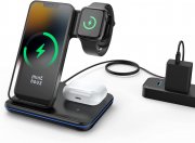 Minthouz 3 in 1 Wireless Charger Induktive Ladestation mit 18W Adapter