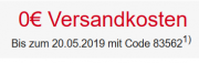 Mit Gutscheincode bei Otto jetzt noch die Versandkosten sparen bis zum 20.05.!