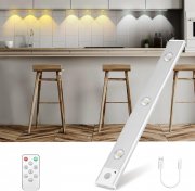 Mjuthy 40 cm LED Unterbauleuchte mit Fernbedienung und Bewegungsmelder