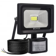 MK 10 W LED Au&szlig;enstrahler 1000 LM mit Bewegungsmelder und D&auml;mmerungssensor