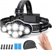 MLIAIMCE &lrm;YH-C08 Superhelle Wiederaufladbare LED Stirnlampe mit 8 Licht-Modi