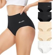 Momoshe 5er Pack Baumwoll-Slips f&uuml;r Damen (High Waist)